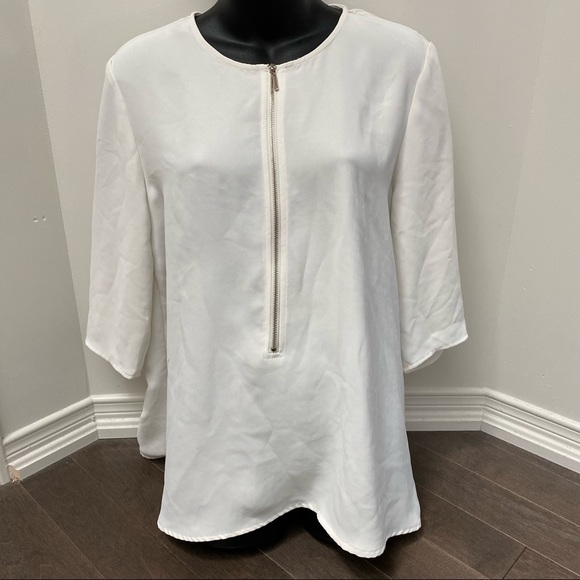 Zara Ivory Tunic Top - Picture 1 of 7